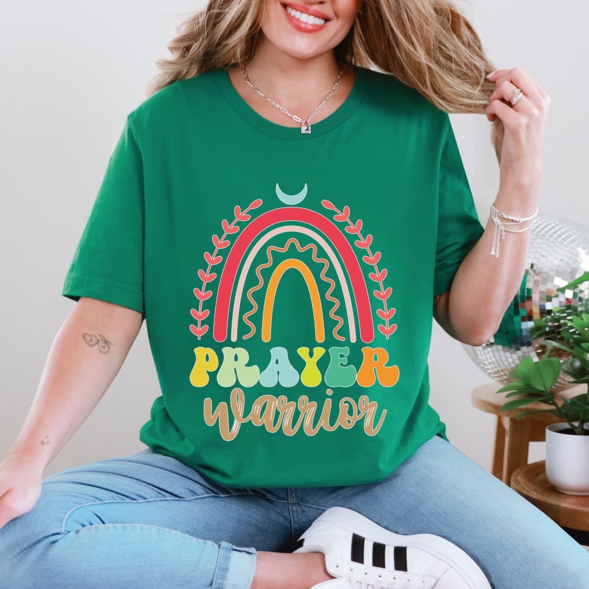 Prayer Warrior | Rainbow Faith Tee - Luckets.com