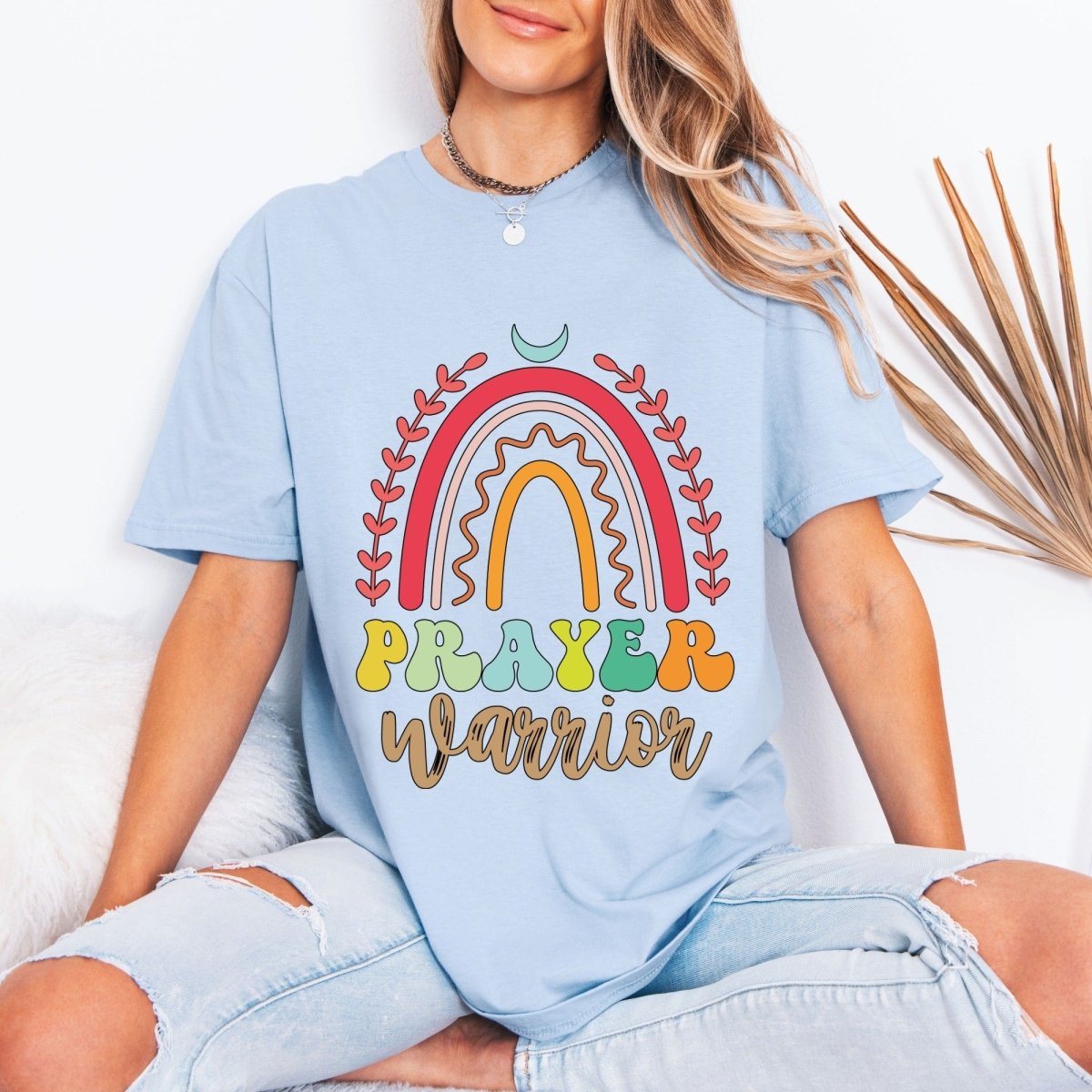Prayer Warrior | Rainbow Faith Tee - Luckets.com