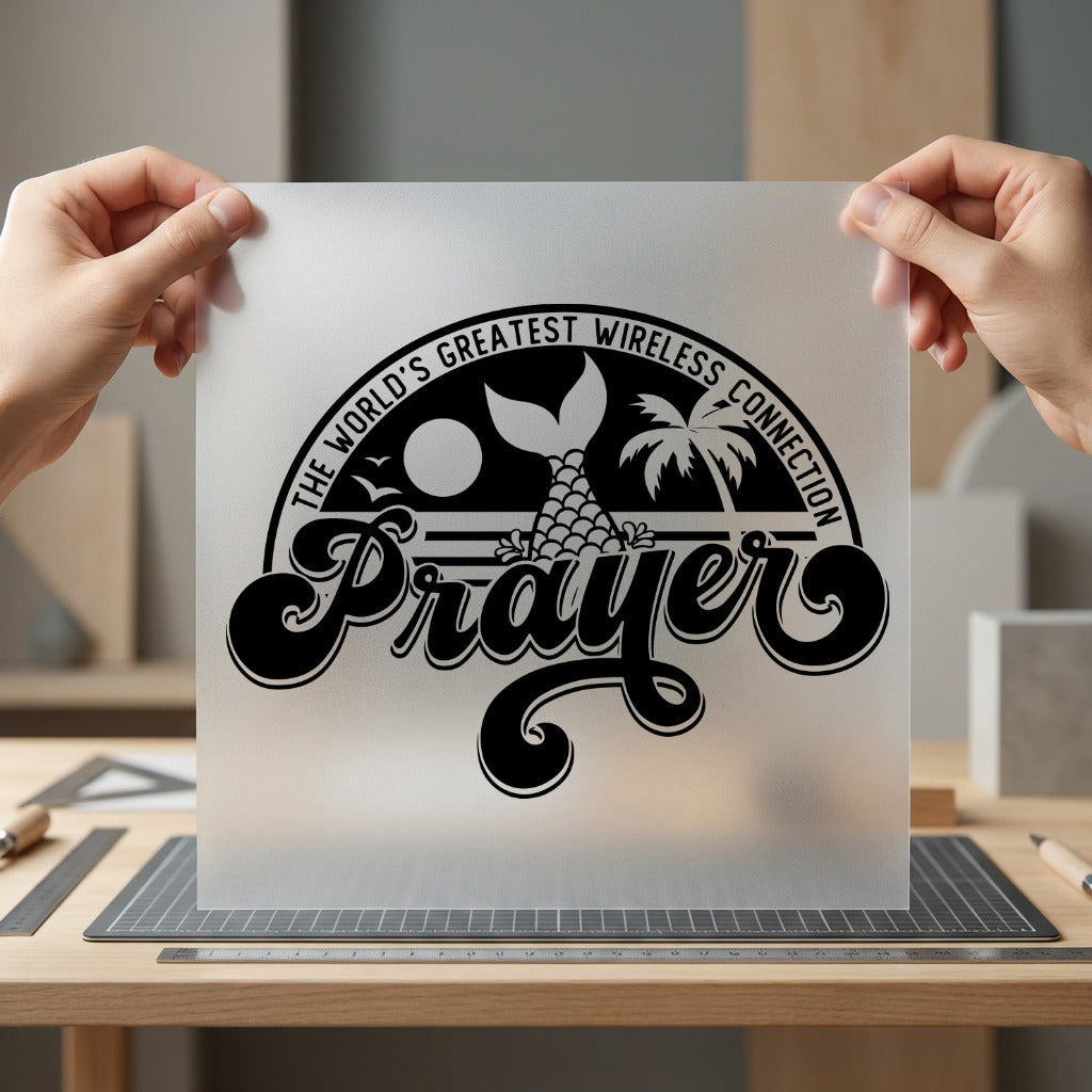 Prayer World Greatest Wireless Faith Prayer Ready to Press DTF Transfer for Dtf