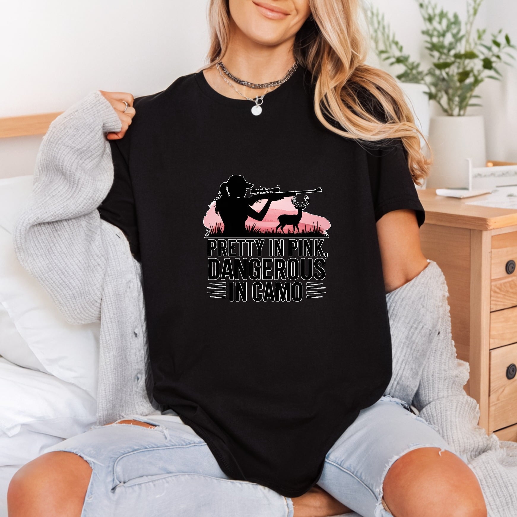 Pretty Pink Dangerous Camo Usa Country Ready to Press DTF Transfer for Dtf