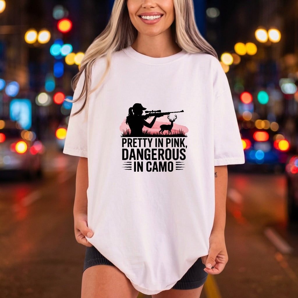 Pretty Pink Dangerous Camo Usa Country Ready to Press DTF Transfer for Dtf