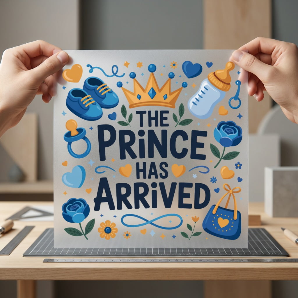 Prince Has Arrived Royal Cute Animals Kids Collection Kids & School Collection Ready to Press DTF Transfer for Dtf