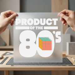 Product 80s Rubik Cube Retro Ready to Press DTF Transfer for Dtf