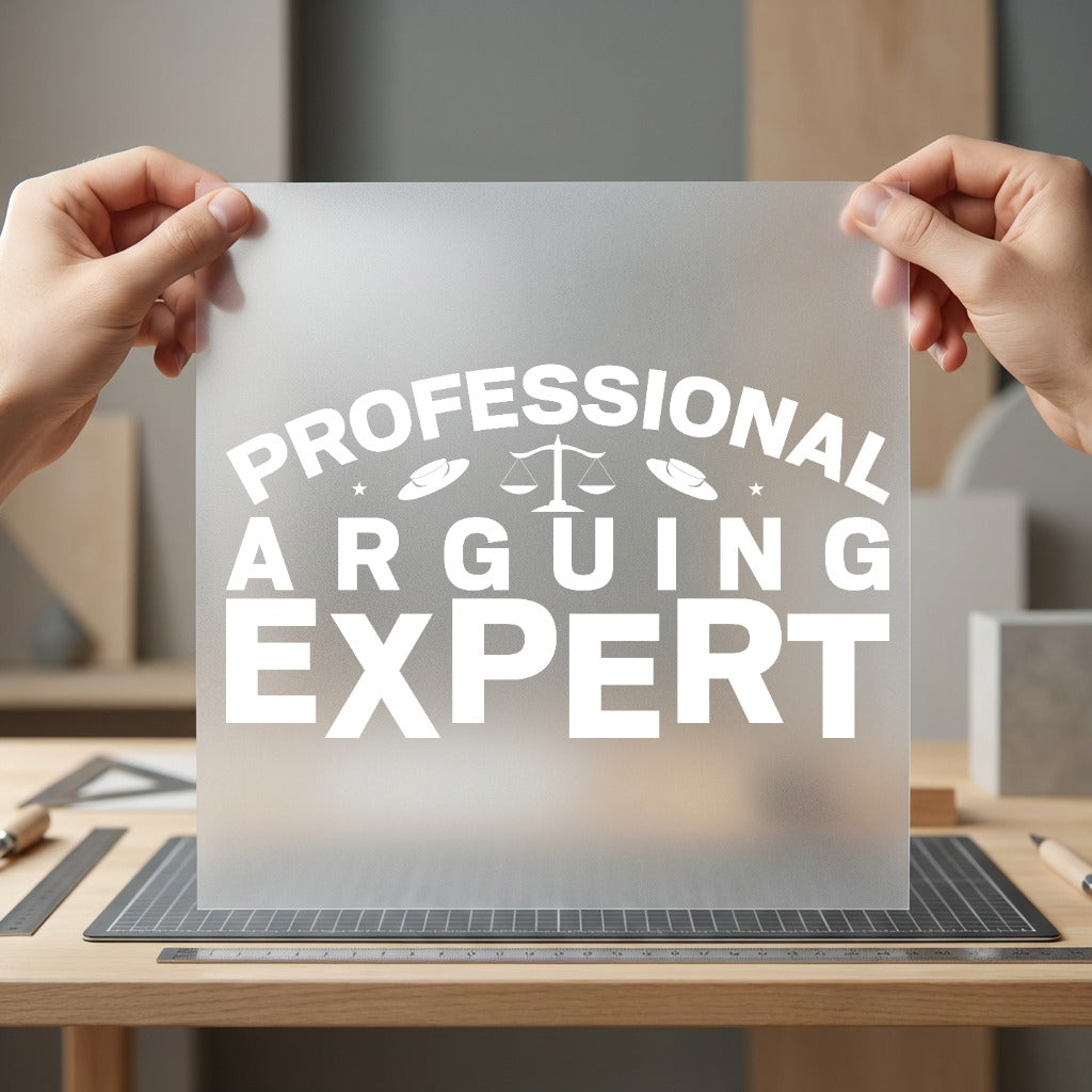 Professional Arguing Expert Funny Funny Sarcastic Ready to Press DTF Transfer for Dtf