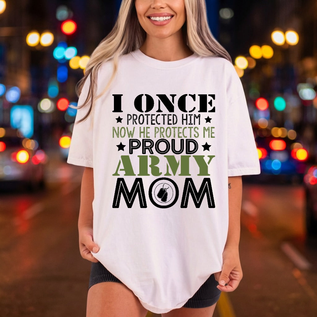 Proud Army Mom Military Patriotic Usa Ready to Press DTF Transfer for Dtf