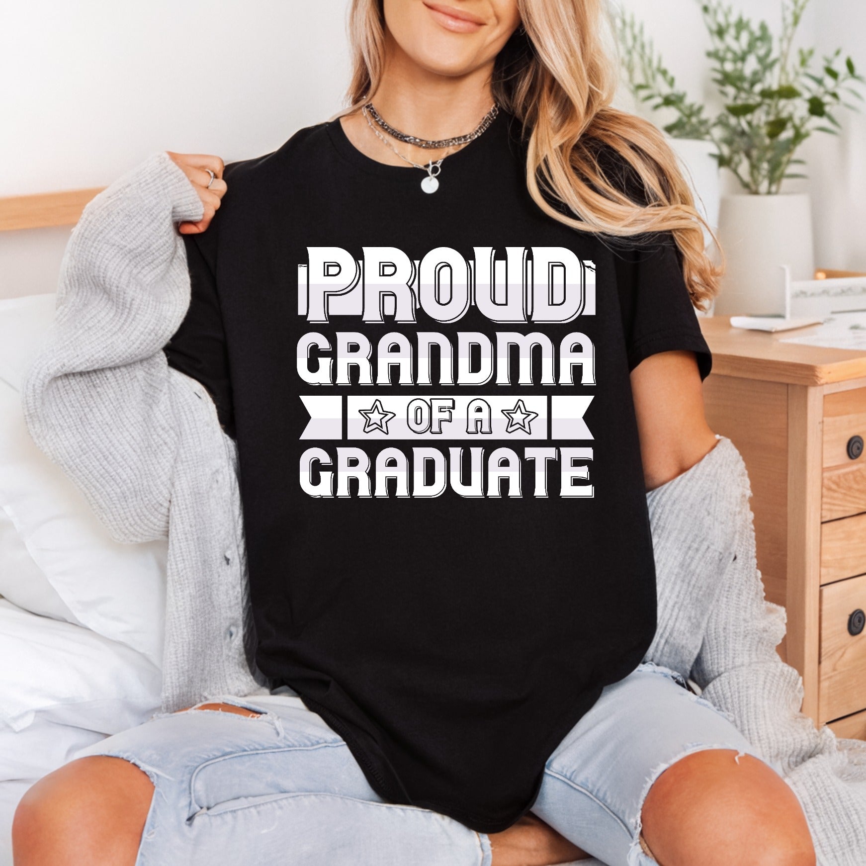 Proud Grandma Graduate Celebration Grandma Vintage Ready to Press DTF Transfer for Dtf