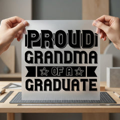 Proud Grandma Graduate Celebration Grandma Vintage Ready to Press DTF Transfer for Dtf
