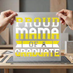 Proud Mama Graduate Graduation Mom Vintage Ready to Press DTF Transfer for Dtf