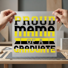 Proud Mama Graduate Graduation Mom Vintage Ready to Press DTF Transfer for Dtf