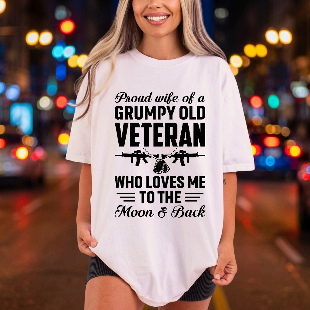 Proud Wife Grumpy Old Patriotic Usa Ready to Press DTF Transfer for Dtf