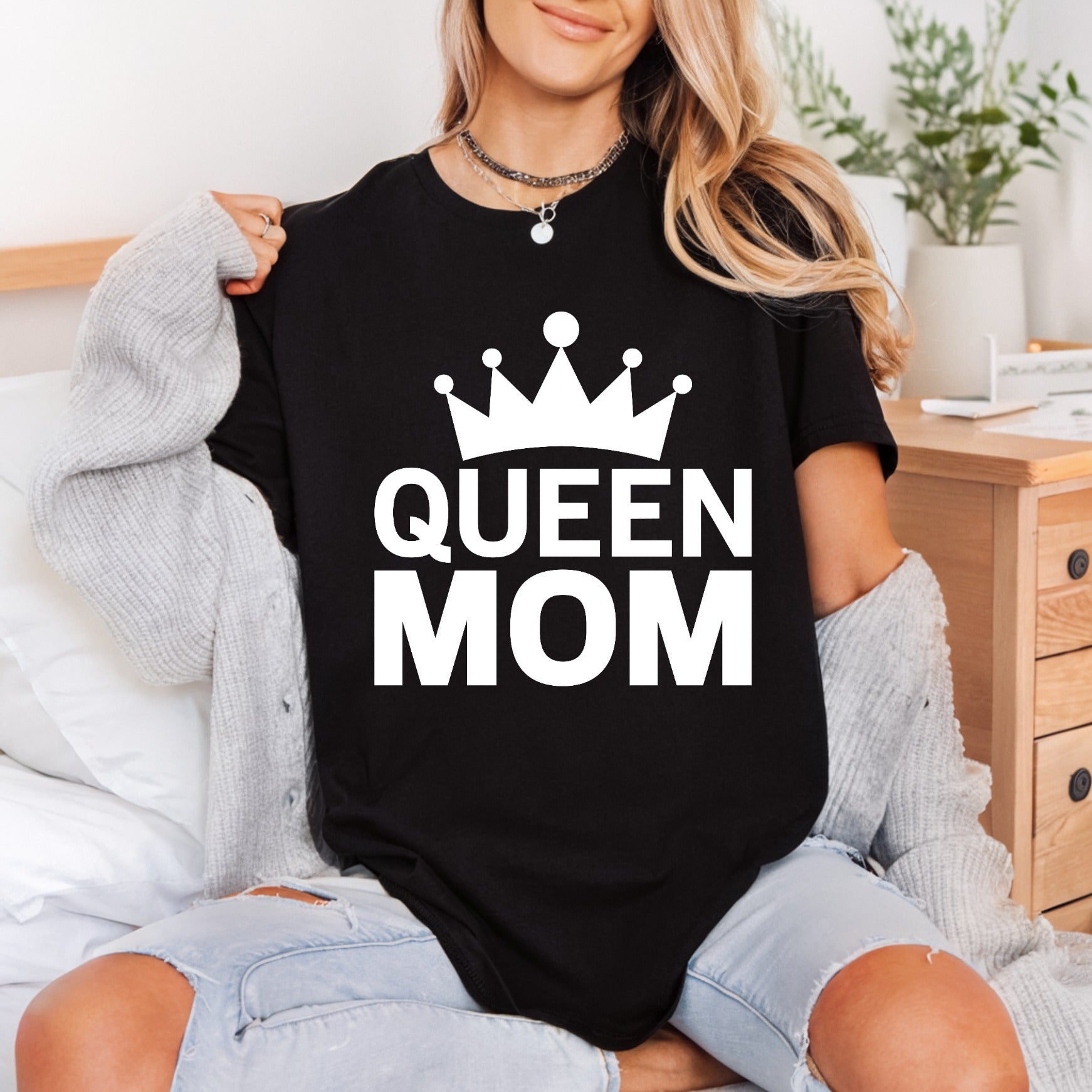 Queen Mom Crown Mother Mom Ready to Press DTF Transfer for Dtf
