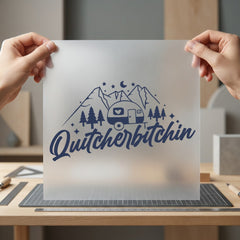 Quitcherbitchin Camping Adventure Retro Retro Camping Ready to Press DTF Transfer for Dtf