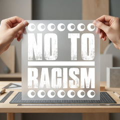 Racism Statement Diy Vintage Retro Ready to Press DTF Transfer for Dtf