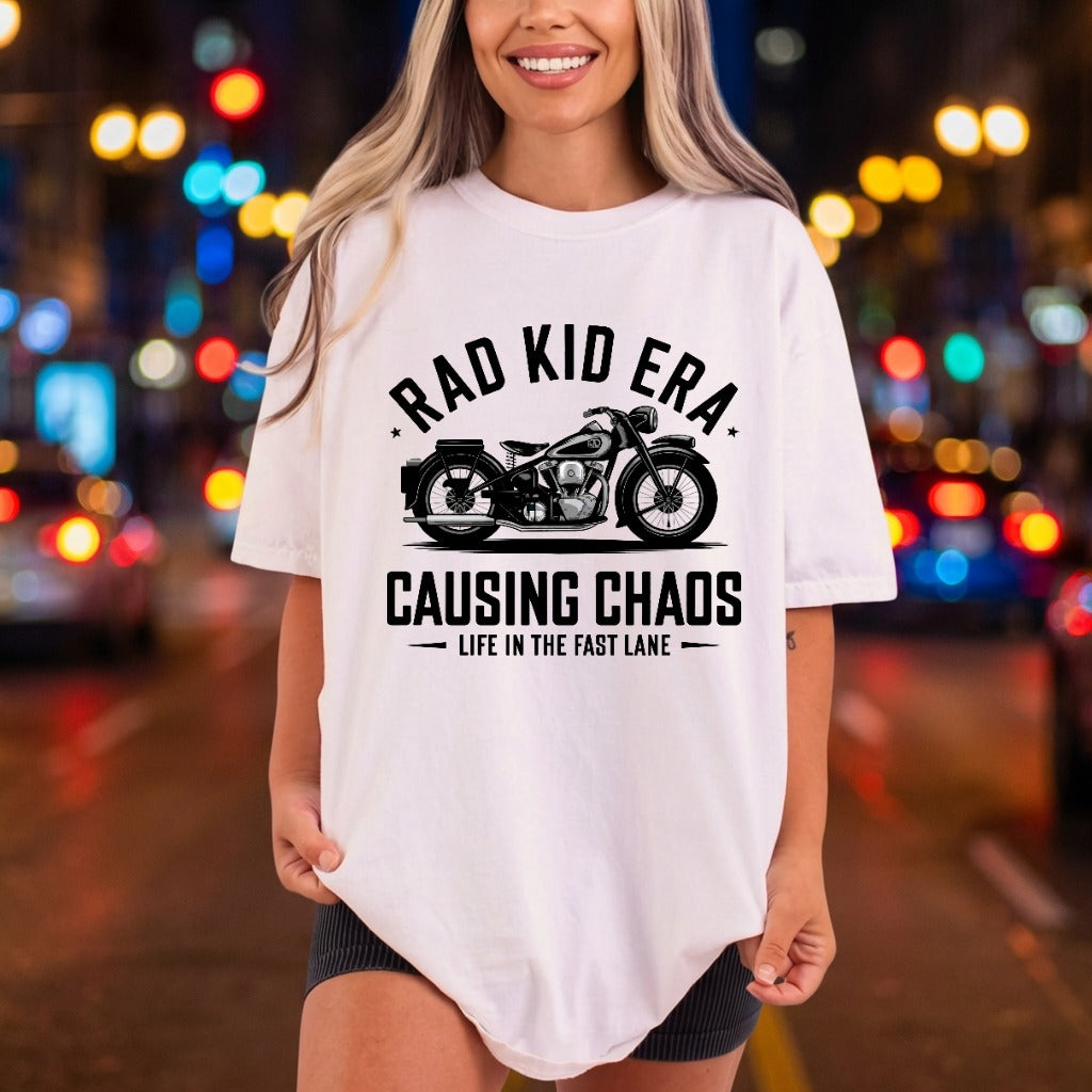 Rad Kid Era Motorcycle Vintage Retro Ready to Press DTF Transfer for Dtf
