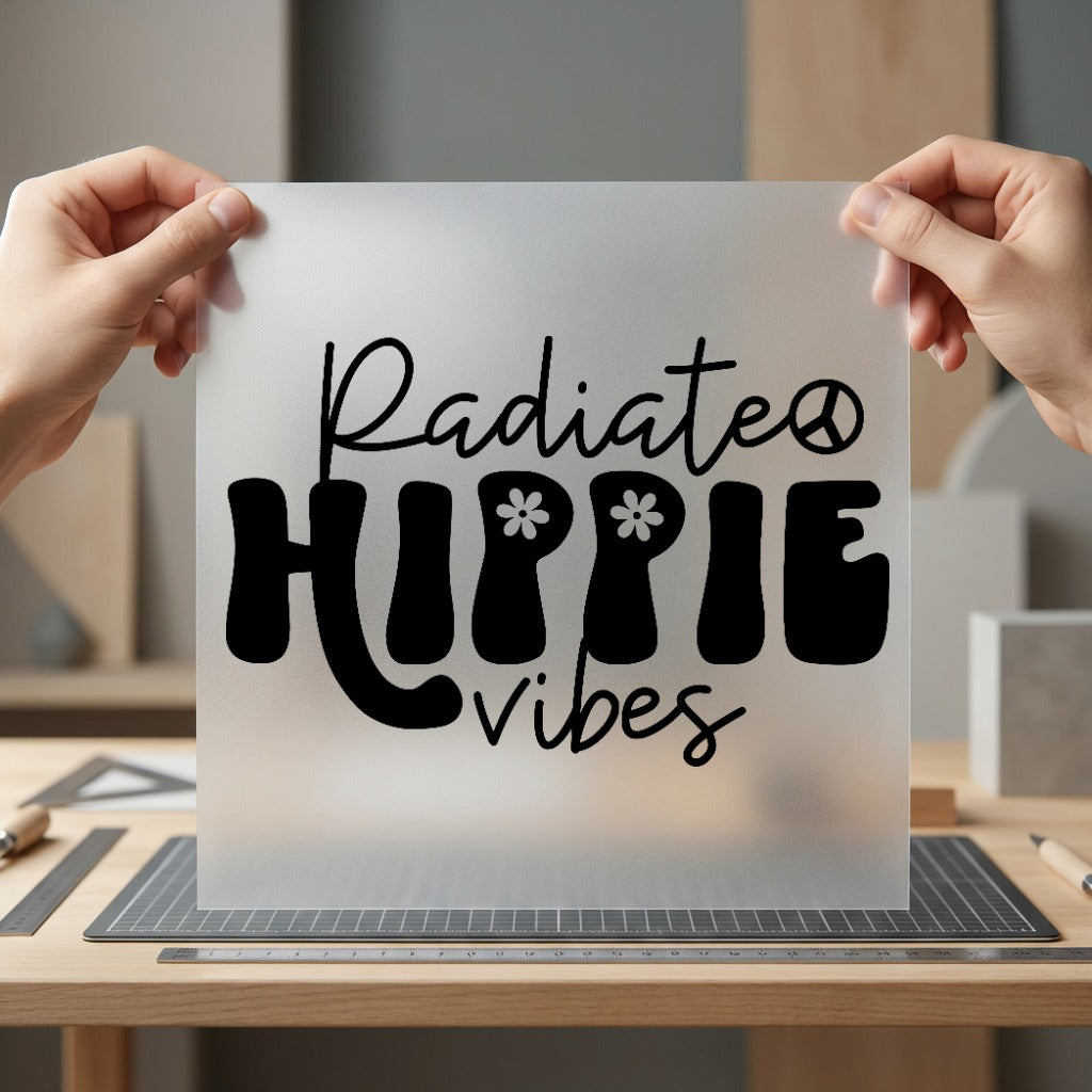 Radiate Hippie Vibes Retro Retro Boho Ready to Press DTF Transfer for Dtf