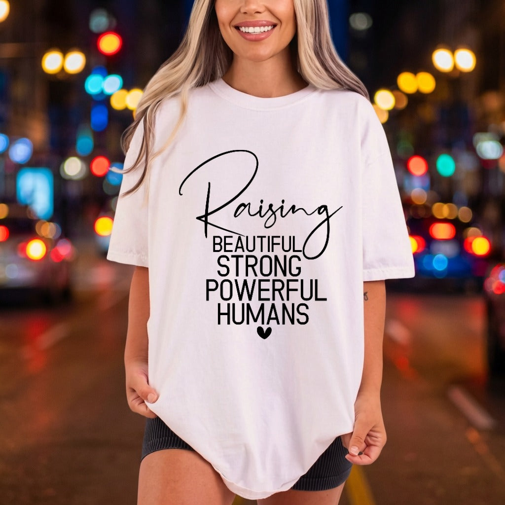 Raising Beautiful Strong Powerful Mom Ready to Press DTF Transfer for Dtf