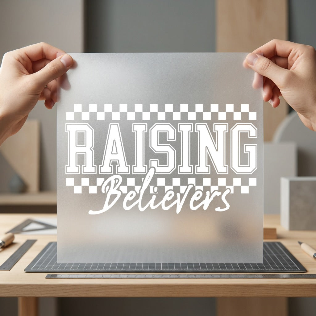 Raising Believers Faith-inspired Diy Christian Faith Ready to Press DTF Transfer for Dtf