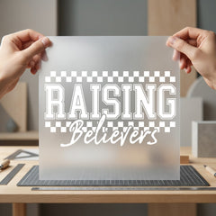 Raising Believers Faith-inspired Diy Christian Faith Ready to Press DTF Transfer for Dtf