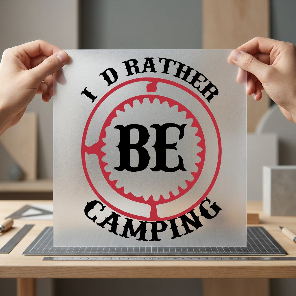 Rather Camping Retro Camp Vintage Retro Ready to Press DTF Transfer for Dtf