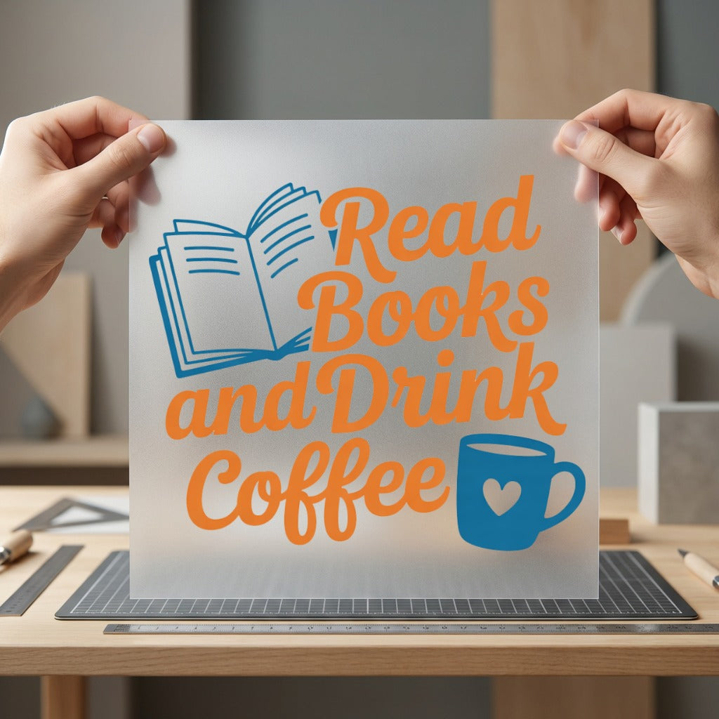 Read Books Drink Coffee Funny Sarcastic Ready to Press DTF Transfer for Dtf
