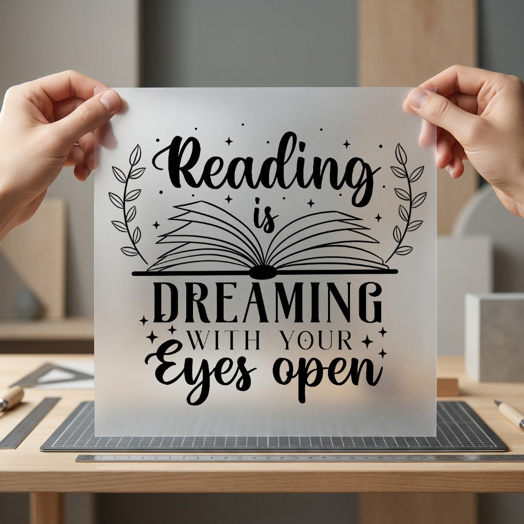 Reading Dreaming Cozy Quote Aesthetic Ready to Press DTF Transfer for Dtf