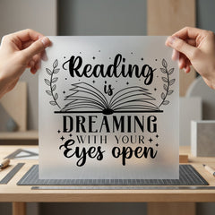Reading Dreaming Cozy Quote Aesthetic Ready to Press DTF Transfer for Dtf