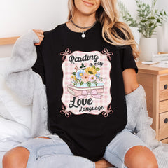 Reading Love Language Cozy Teacher Ready to Press DTF Transfer for Dtf