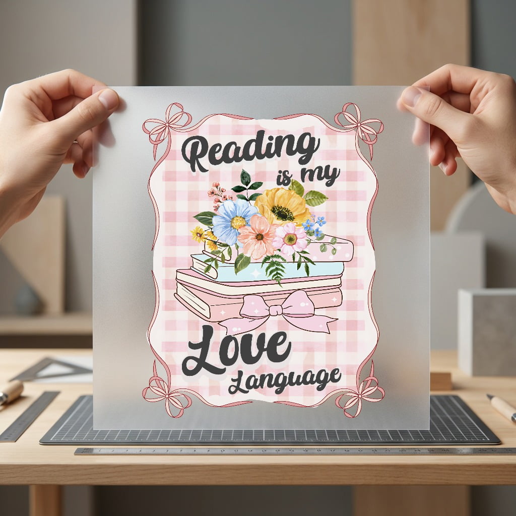 Reading Love Language Cozy Teacher Ready to Press DTF Transfer for Dtf