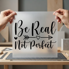 Real Not Perfect Motivational Aesthetic Ready to Press DTF Transfer for Dtf