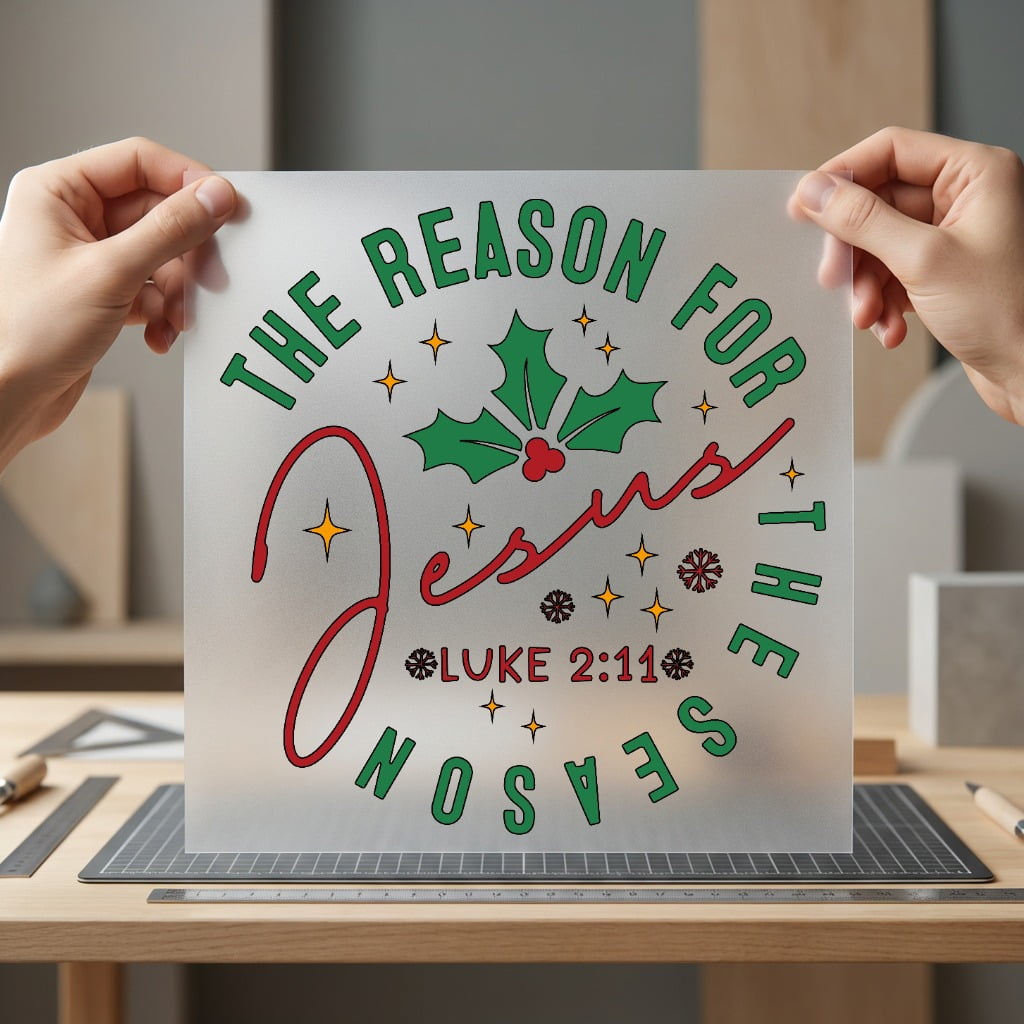 Reason Season Christmas Diy Christian Faith Ready to Press DTF Transfer for Dtf
