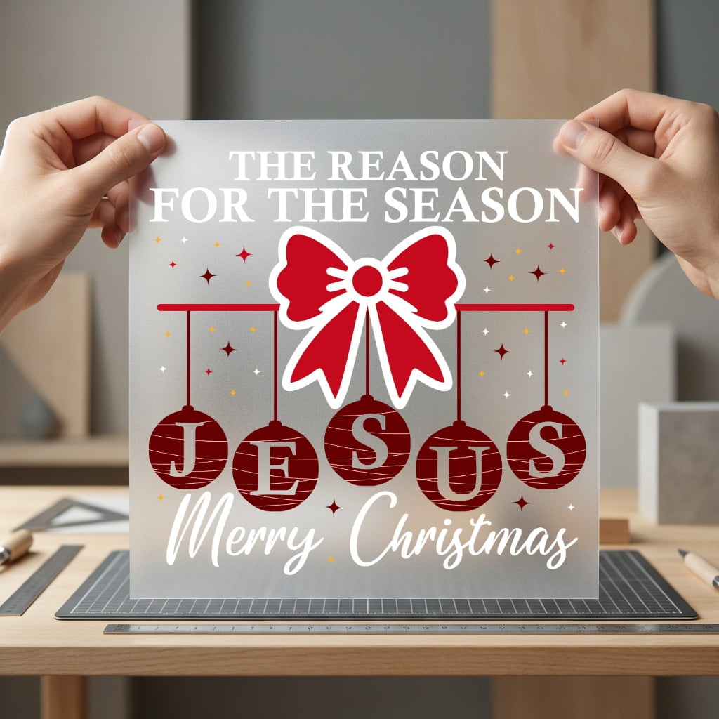 Reason Season Jesus Christmas Christian Faith Ready to Press DTF Transfer for Dtf