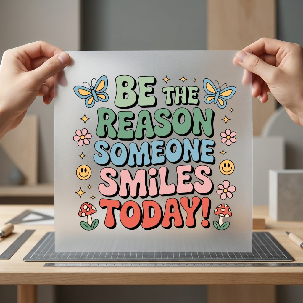 Reason Someone Smiles Today Retro Aesthetic Ready to Press DTF Transfer for Dtf
