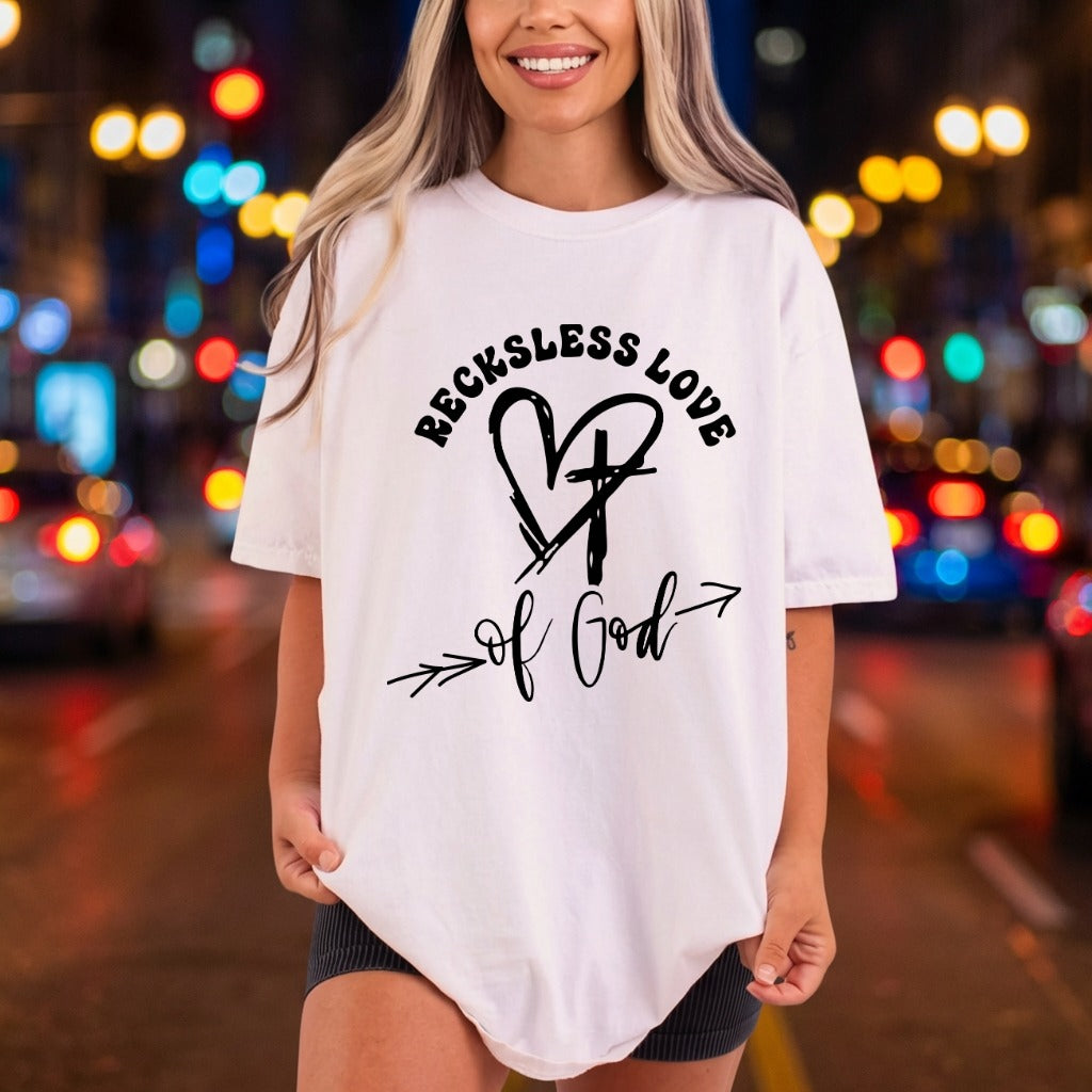 Reckless Love God Faith-based Christian Faith Ready to Press DTF Transfer for Dtf
