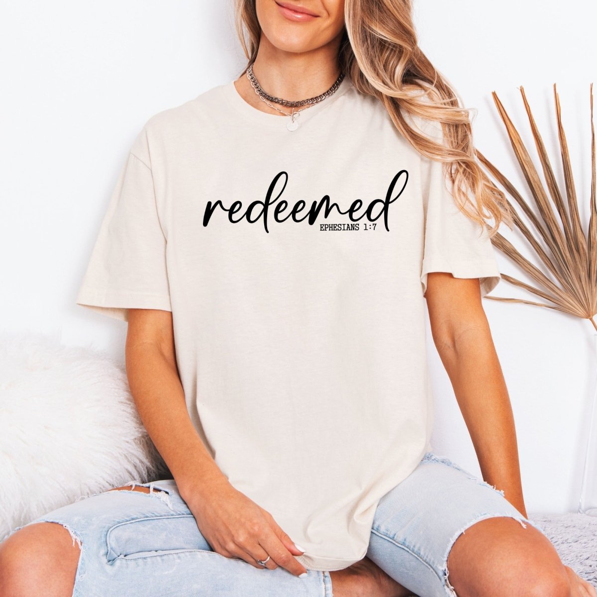 Redeemed Ephesians 1:7 | Grace & Identity Tee - Luckets.com