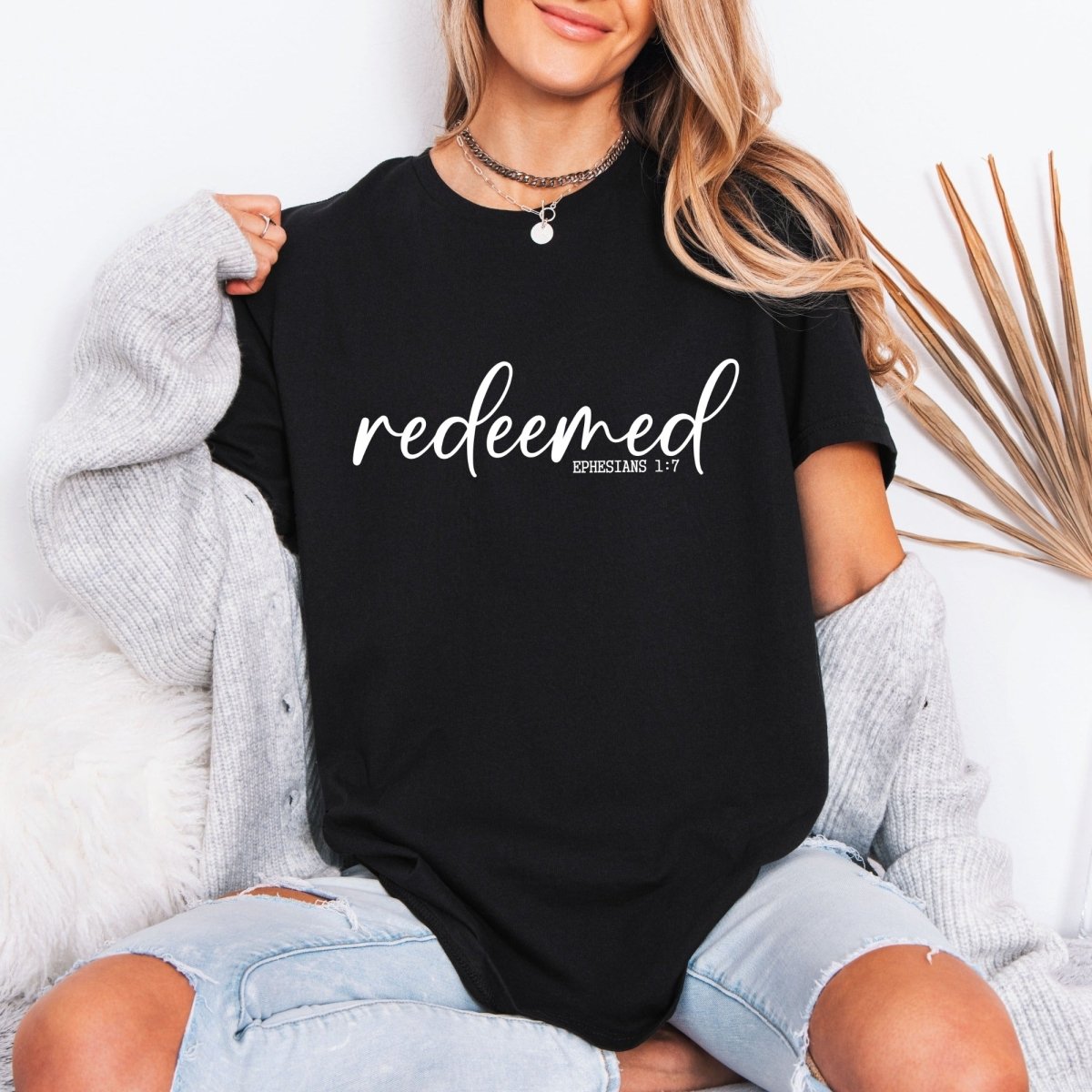 Redeemed Ephesians 1:7 | Grace & Identity Tee - Luckets.com