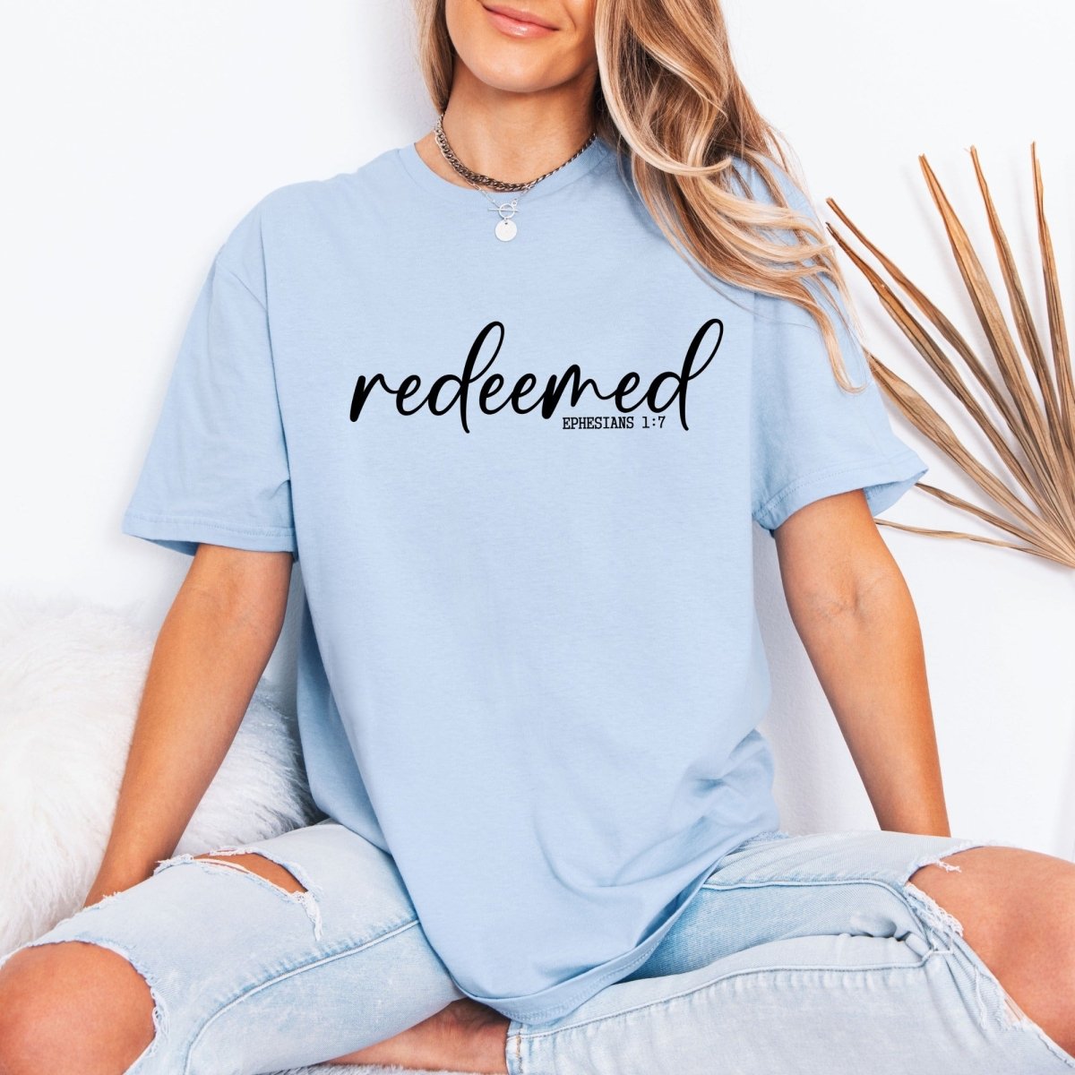 Redeemed Ephesians 1:7 | Grace & Identity Tee - Luckets.com
