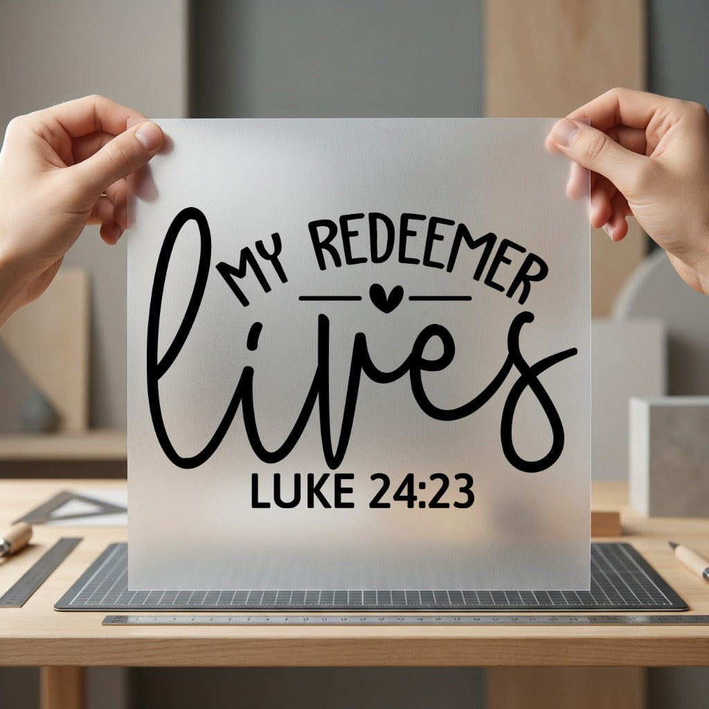 Redeemer Lives Luke Christian Christian Faith Ready to Press DTF Transfer for Dtf