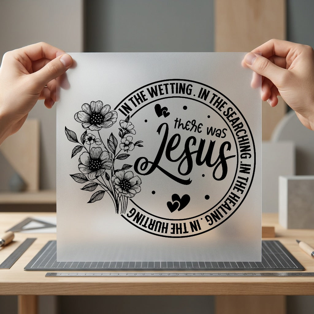 Religious Floral Wreath Faith-inspired Christian Faith Ready to Press DTF Transfer for Dtf