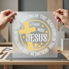 Religious Jesus Cross Faith-inspired Christian Faith Ready to Press DTF Transfer for Dtf