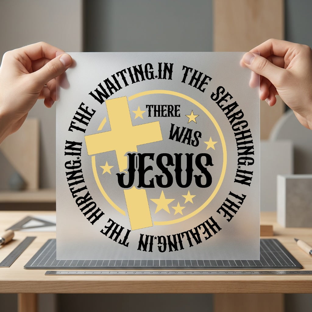 Religious Jesus Cross Faith-inspired Christian Faith Ready to Press DTF Transfer for Dtf