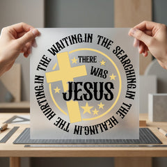 Religious Jesus Cross Faith-inspired Christian Faith Ready to Press DTF Transfer for Dtf