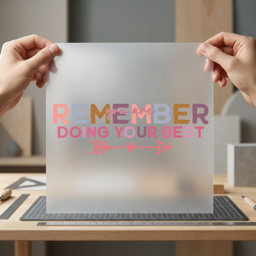 Remember Doing Motivational Diy Retro Ready to Press DTF Transfer for Dtf