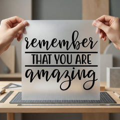 Remember You Amazing Motivational Aesthetic Ready to Press DTF Transfer for Dtf