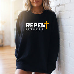 REPENT Matthew 3:2 | Bold Witness & Repentance Sweatshirt - Luckets.com