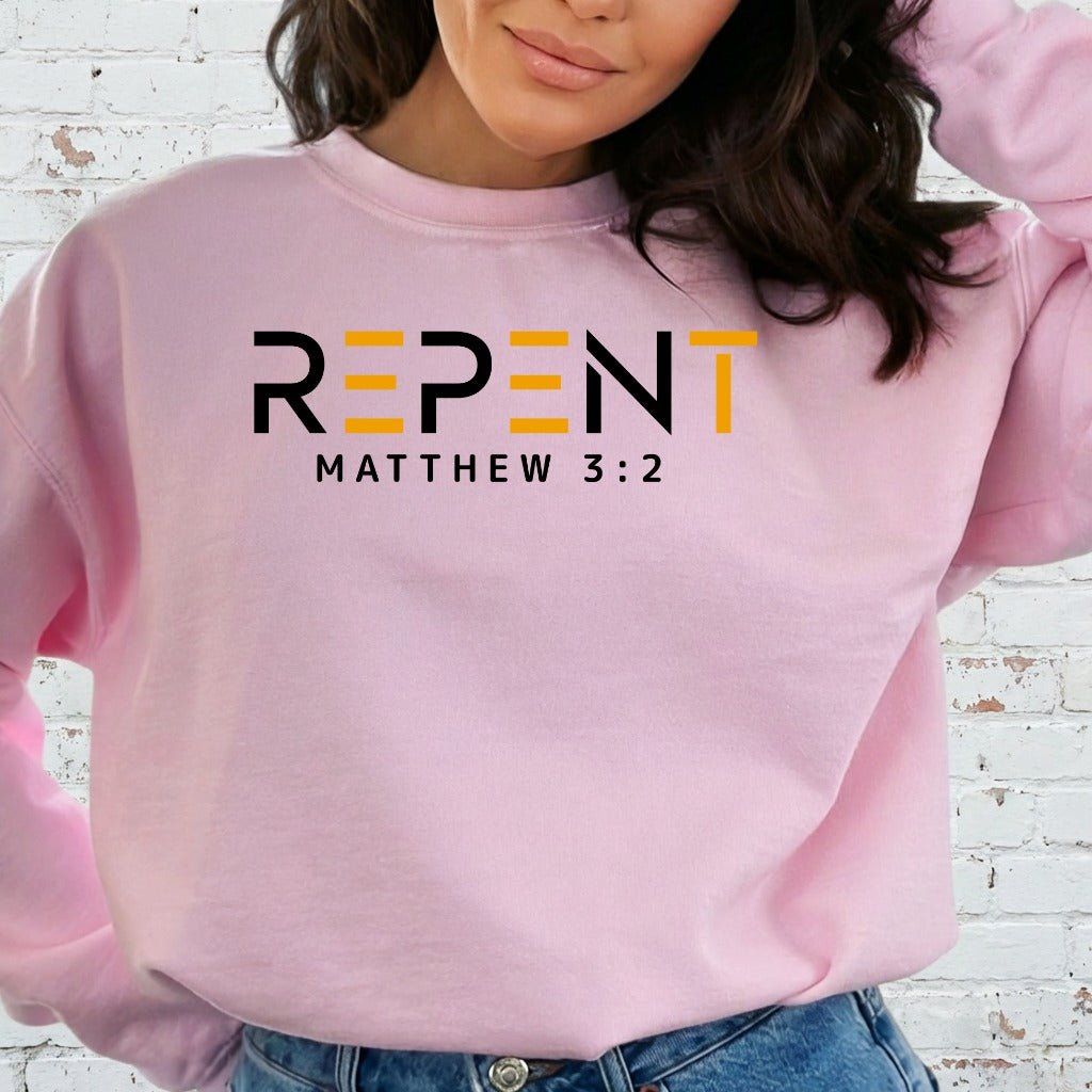 REPENT Matthew 3:2 | Call to Repentance Sweatshirt - Luckets.com
