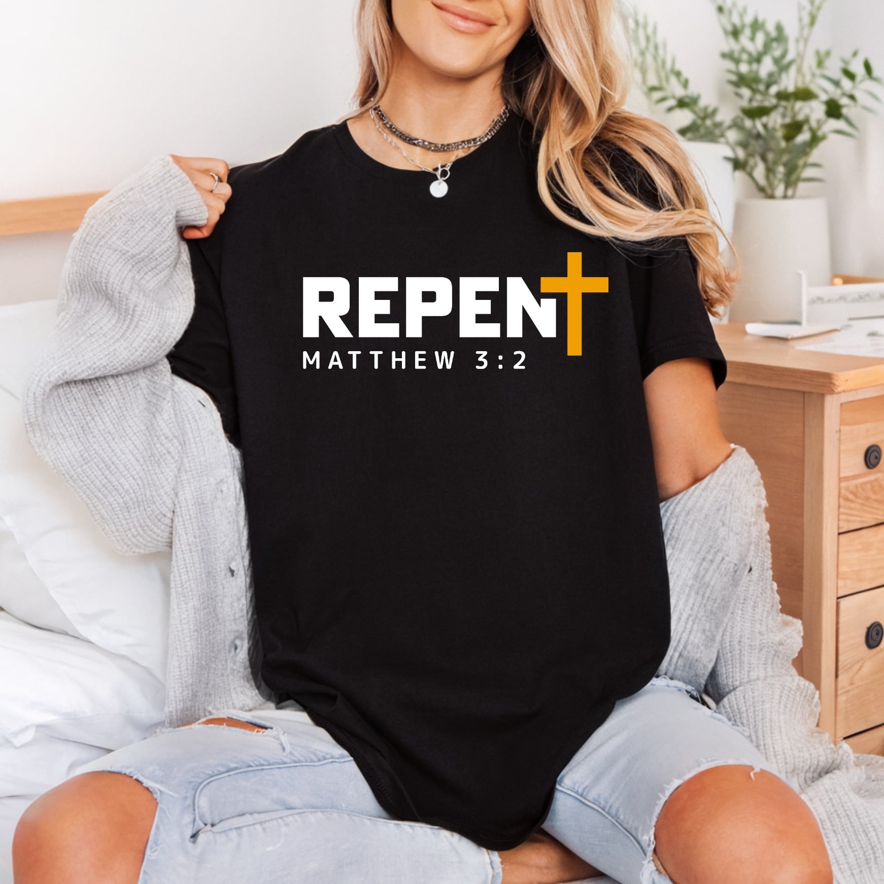 Repent Matthew Faith-based Diy Christian Faith Ready to Press DTF Transfer for Dtf