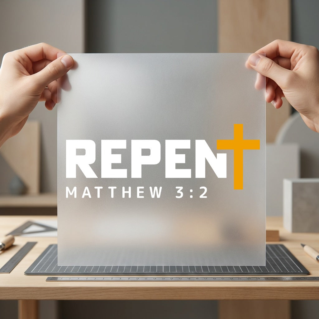 Repent Matthew Faith-based Diy Christian Faith Ready to Press DTF Transfer for Dtf