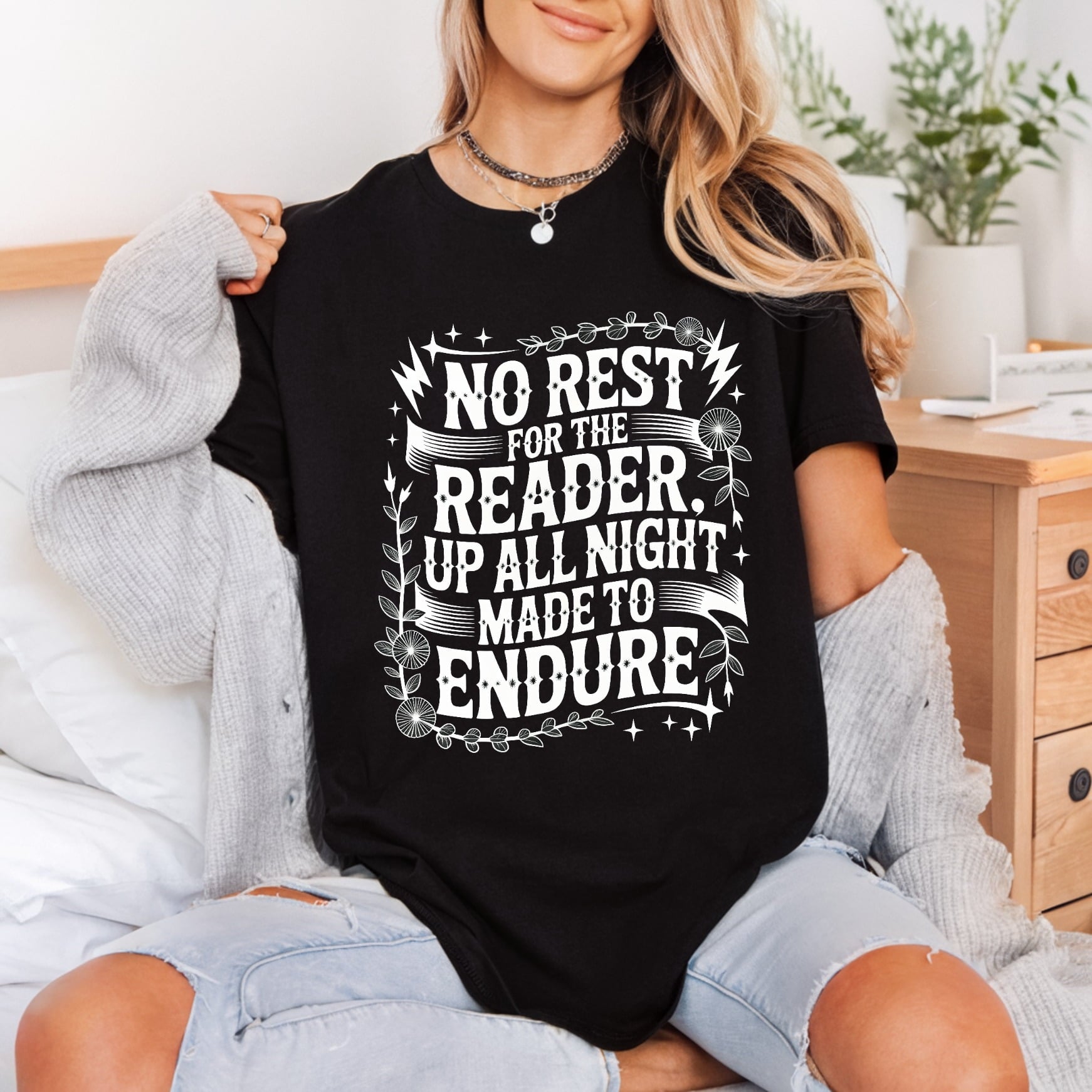 Rest Reader Literary Diy Aesthetic Ready to Press DTF Transfer for Dtf