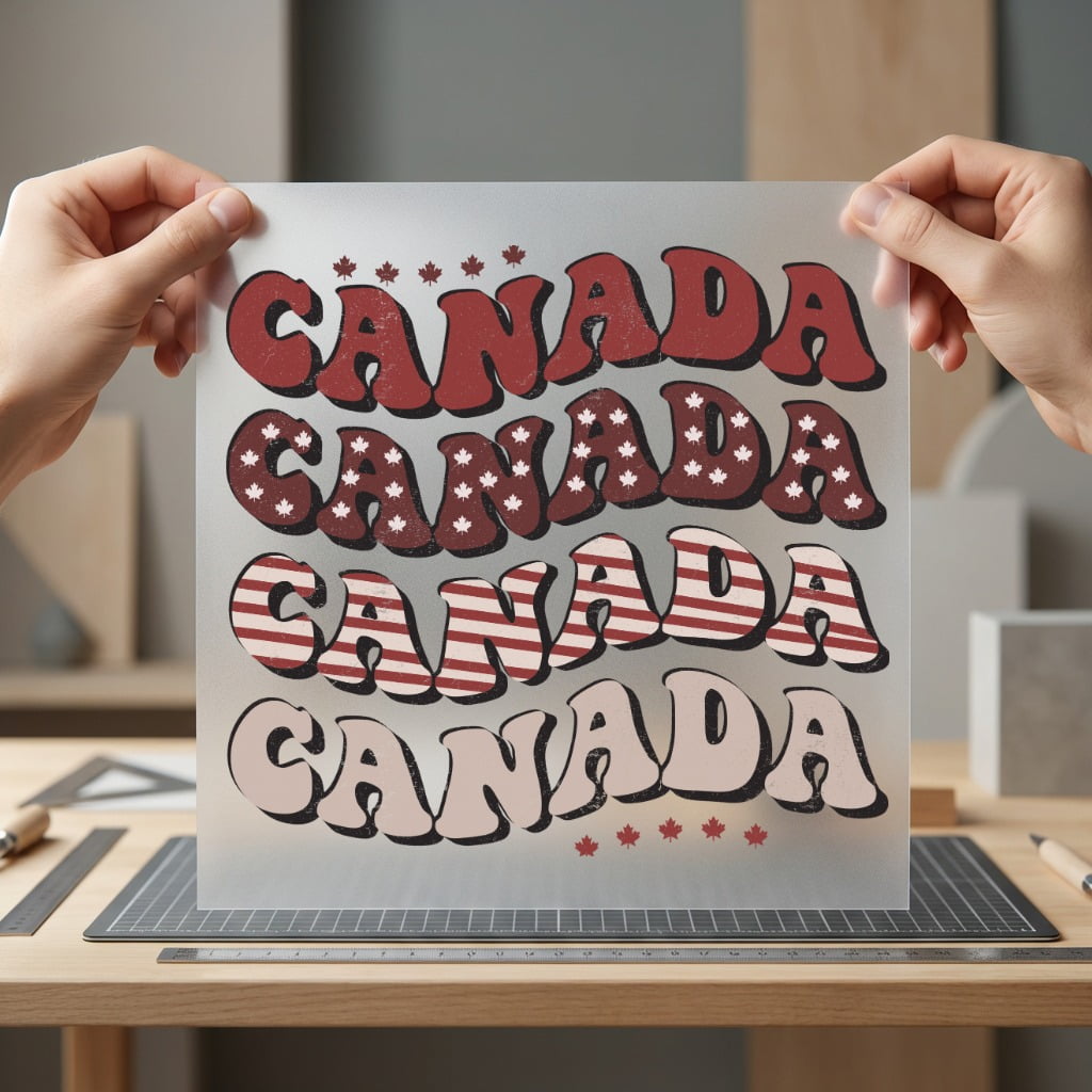 Retro Canada Patriotic Diy Patriotic Vintage Ready to Press DTF Transfer for Dtf
