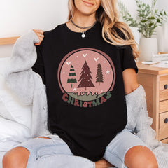 Retro Christmas Trees Holiday Christmas Vintage Ready to Press DTF Transfer for Dtf